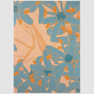 Contemporary Leaf Design in Peach Tissuepapier