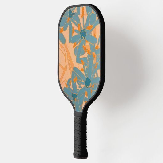 Contemporary Leaf Design Peach Pickleball Paddle (Links)