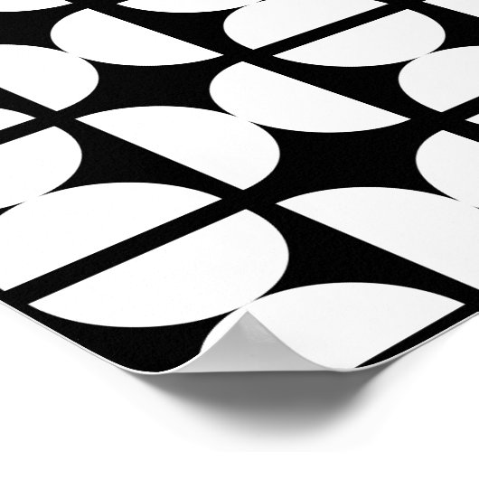 Contemporary Mid-Century Modern Geometric Poster (Hoek)