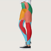 Contemporary Multi-Color Active Leggings (Gauche)