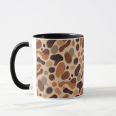 Contemporary Organic Pattern Mug – Earthy Tones (Gauche)