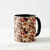 Contemporary Organic Pattern Mug – Earthy Tones (Devant droit)