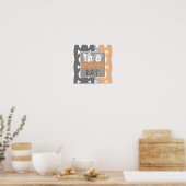 contemporary poster text live love eat (Cuisine)