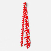 CONTEMPORARY RED MALE FIGUR STROPDAS (Achterkant)