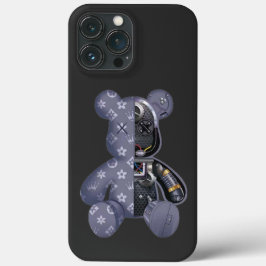 Contemporary Robot Bear iPhone 13 Pro Max Hoesje