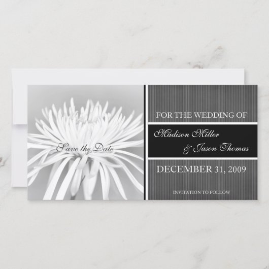 Contemporary Save the Date-aankondiging Date (Voorkant)