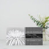 Contemporary Save the Date-aankondiging Date (Staand voorkant)