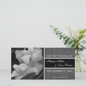 Contemporary Save the Date-aankondiging Date (Staand voorkant)