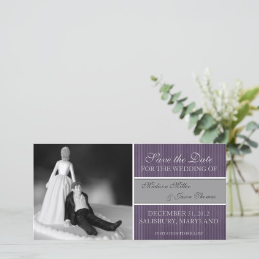 Contemporary Save the Date Annonce (Debout devant)