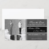 Contemporary Save the Date Annonce (Devant / Derrière)