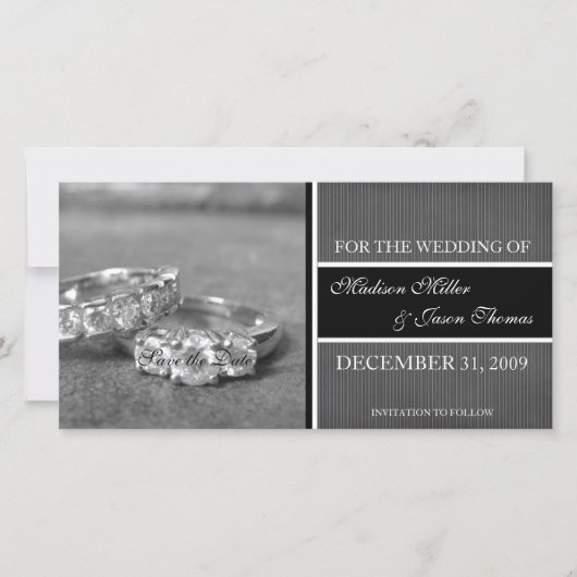 Contemporary Save the Date Annonce (Devant)