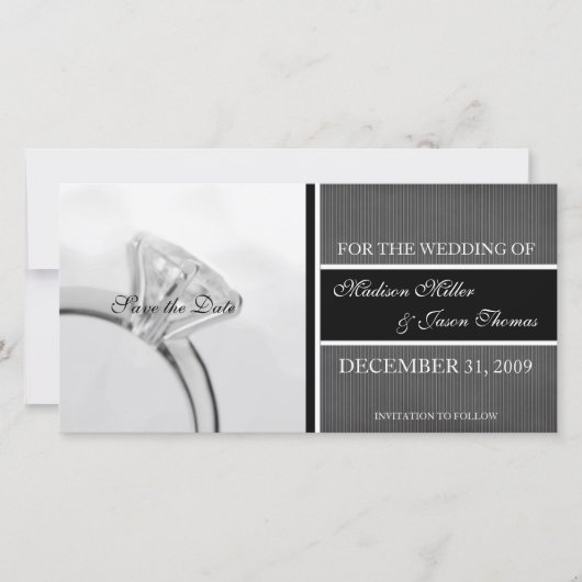 Contemporary Save the Date Annonce (Devant)