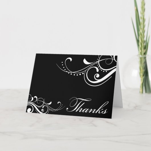 Contemporary Thank You Card Bedankkaart (Voorkant)