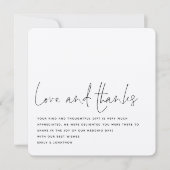 Contemprary Love Merci Mariage photo (Devant)