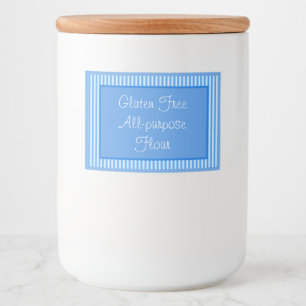 Conteneur alimentaire Étiquette gluten Libre Flour
