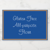 Conteneur alimentaire Étiquette gluten Libre Flour (Étiquettes simples)