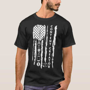 Content Creator blogger influencer Amerika T-shirt