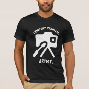 Content Creator. Kunstenaar. YouTuber en creatieve T-shirt