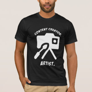 Content Creator. Kunstenaar. YouTuber en creatieve T-shirt