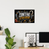 Content Creator Poster | Invloedgever & Streamer (Thuiskantoor)