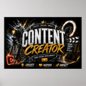 Content Creator Poster | Invloedgever & Streamer (Voorkant)
