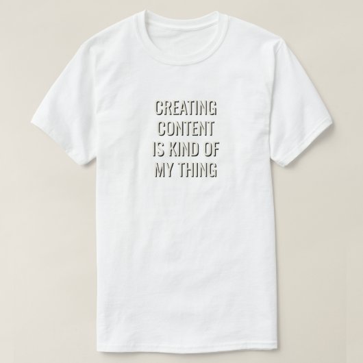Content Creator  T-shirt (Design voorkant)