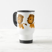 Contenu de dessin mignon Lion Commuter Mug (Devant gauche)