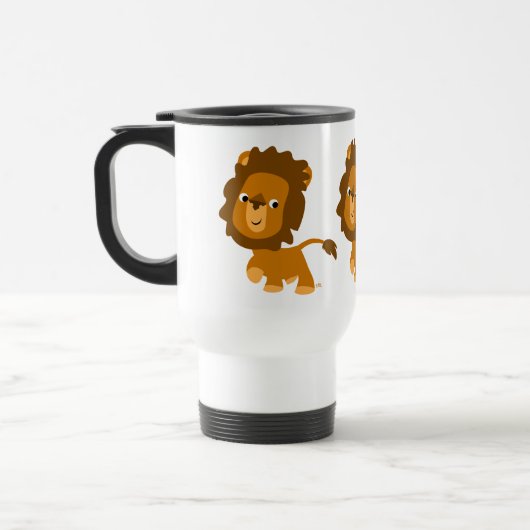 Contenu de dessin mignon Lion Commuter Mug (Gauche)