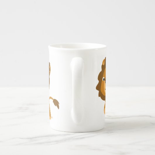 Contenu du dessin mignon Lion os Chine Mug (Dos)