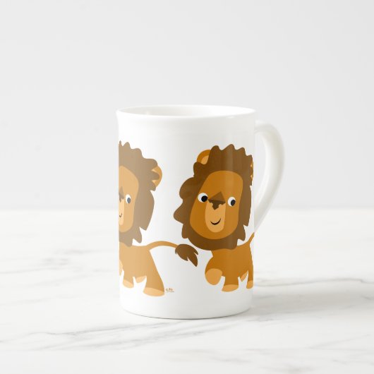 Contenu du dessin mignon Lion os Chine Mug (Devant droit)
