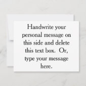 Contes de carte de remerciements de huche (Dos)