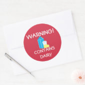 Contient des étiquettes d'alerte d'allergie de (Enveloppe)