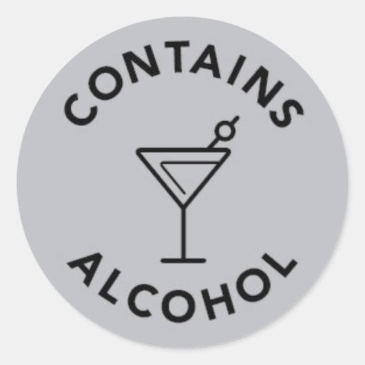 Contient un autocollant contenant de l'alcool (Devant)