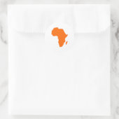 Continent van Afrika Ronde Sticker (Tas)