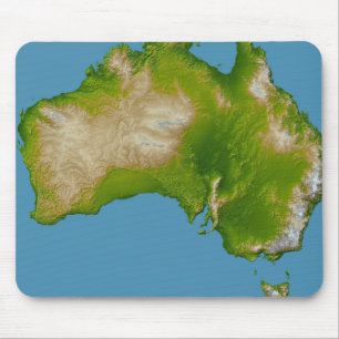 Continent van Australië Muismat