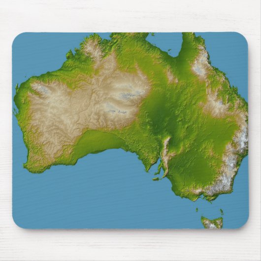 Continent van Australië Muismat (Voorkant)