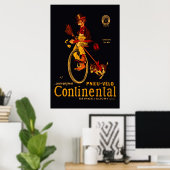 Continental Bicycle Reédition 36 x 24 Poster (Bureau à domicile)