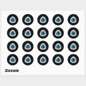 Continental Divide Trail Bord Usa Ronde Sticker (Vel)