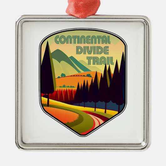 Continental Divide Trail Colors Metalen Ornament (Voorkant)