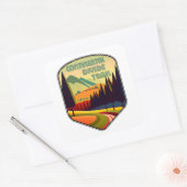 Continental Divide Trail Colors Vierkante Sticker (Envelop)