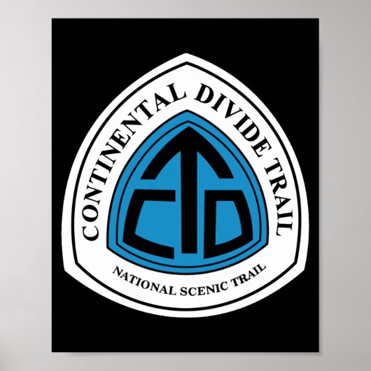 Continental Divide Trail Sign Usa _1  Poster (Voorkant)