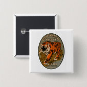 Continental Palace Hotel Vierkante Button 5,1 Cm (Voorkant /achterkant)