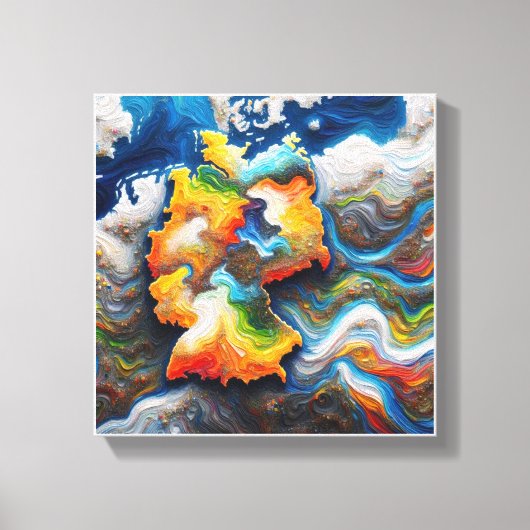 continental pulse canvas afdruk (Voorkant)