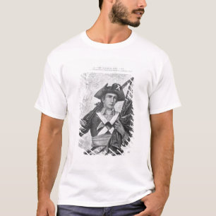 Continental Soldier met een musketvlag T-shirt