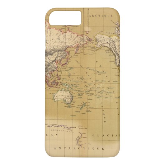Continentale kaart Case-Mate iPhone case (Achterkant)
