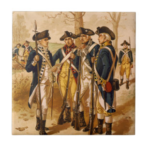 Continentale soldaten van Henry Alexander Ogden Tegeltje
