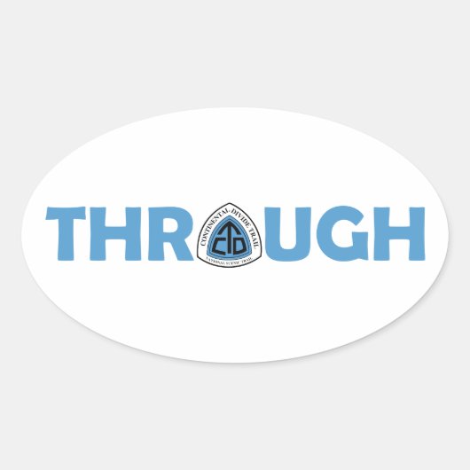 Continentale splitsing door heek ovale sticker (Voorkant)