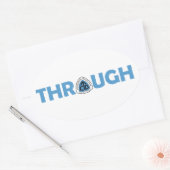 Continentale splitsing door heek ovale sticker (Envelop)