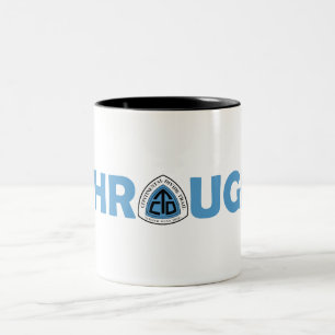 Continentale splitsing door heek tweekleurige koffiemok