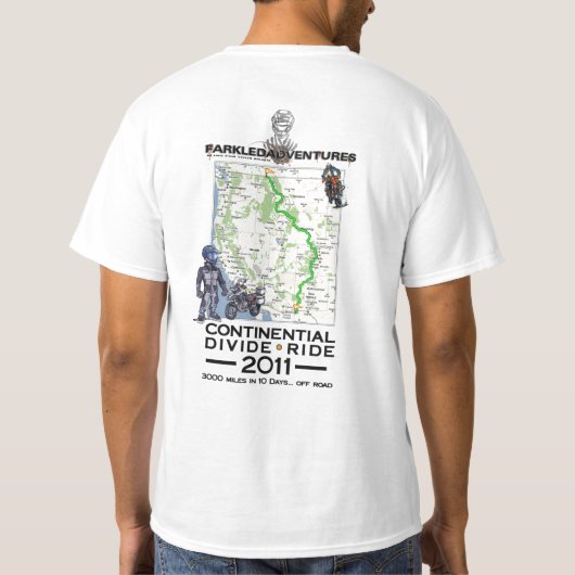 Continentale splitsing Ride 2011 T-shirt (Achterkant)